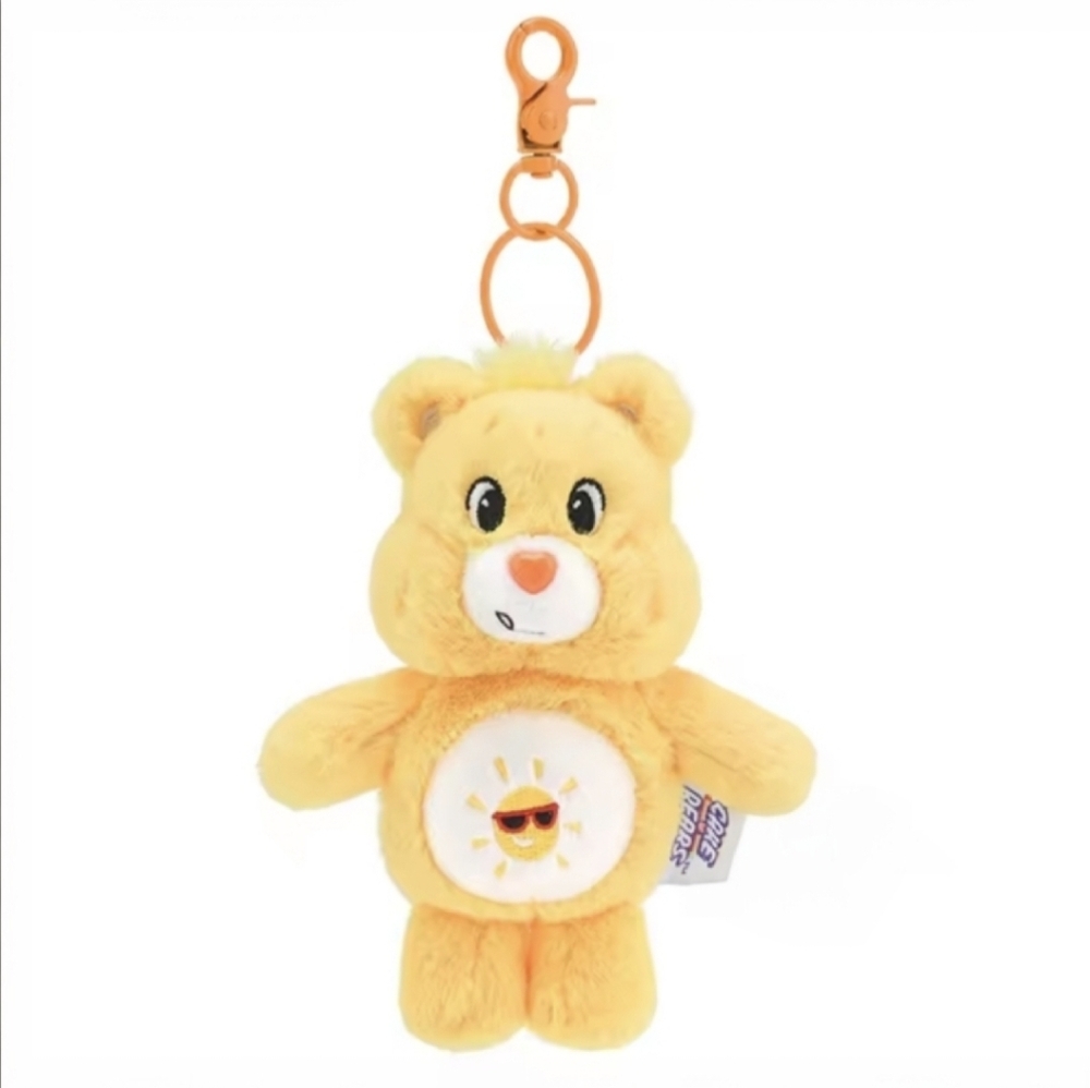 Care Bear Funshine Plush Bag Charm Keychain -yellow